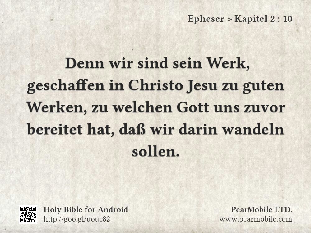Epheser, Kapitel 2:10